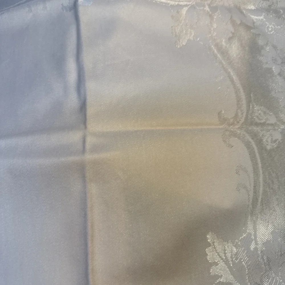 Vintage Pale Pink Damask Dinner Napkins Set of 8 Woven Floral Jacquard 1950s MCM
